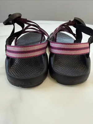 Chacos women’s Pink and Purple Striped Sandals thumbnail 2