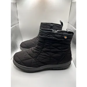 Bogs Snowday Low Black Waterproof Insulated Winter Boots Womens 7 72239-001 thumbnail 2