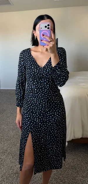 Sanctuary navy spotted dress  thumbnail 1