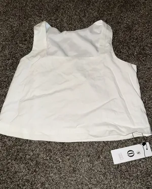 Amazon White square neck top thumbnail 1