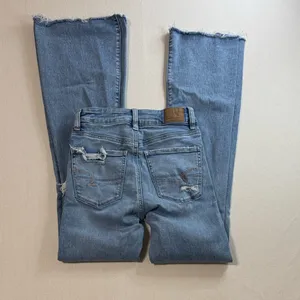 American Eagle Outfitters Light Blue Flare Jeans thumbnail 2