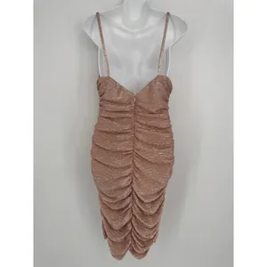 NBD Amora Midi Dress‎ Medium Pink Ruched Bodycon Cocktail Party Glam Night Out thumbnail 8
