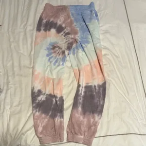 American Eagle Pastel Tie-Dye Joggers Sweatpants Women’s Medium thumbnail 2