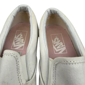 Vans Classic Slip-On OMG White Pink Black Canvas Sneakers Womens 7.5‎ Mens 6 thumbnail 7