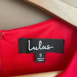 Lulus Perfect‎ Time Shift Dress in Red Size Small thumbnail 5