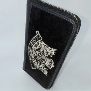 RARE NEW Y2K Original Juicy Couture Black Velour Scottie Dog Long Wallet 8" NWOT thumbnail 11