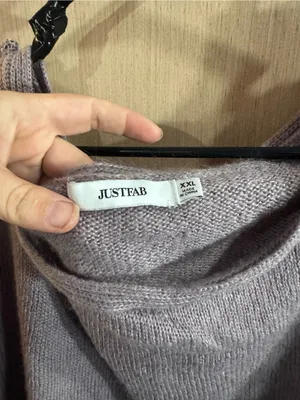 JustFab Off-the-Shoulder Lavender Knit Sweater Size XXL thumbnail 2