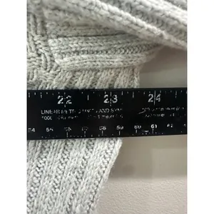 Cabi Grey Knit Zip Up Cardigan Sweater Mock Neck Basketweave Smll thumbnail 6