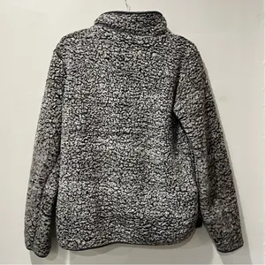 Thread & Supply Cozy Sherpa Fleece Pullover Sweatshirt 1/4 Zip Grey‎ Size Small thumbnail 9