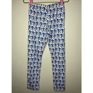Roller Rabbit Pajama Pants Womens XS Blue Monkey Print Pima Cotton Lounge Sleep thumbnail 5
