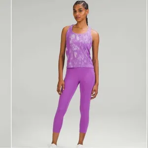 Lululemon Women's 10 Swiftly Tech Racerback Tank Top Purple Marble‎ Race Length thumbnail 8