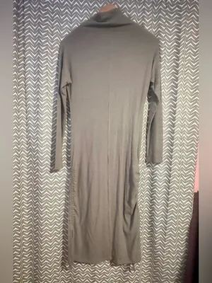 NWT Anthropologie / Saturday Sunday | Emily Mock Neck Midi Dress, size M thumbnail 6