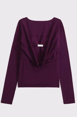 Abercrombie Bra-Free Cowl-Back Hardware Top thumbnail 5