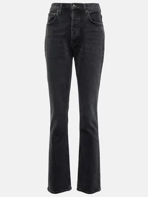 Agolde Freya High Rise Slim Jeans Charcoal Black Gray Womens Size 29‎ thumbnail 5