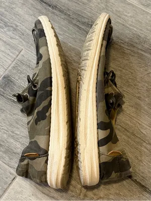 Hey Dude Wendy Women's Size 8 Camo Print Slip On Comfort Shoes Loafers Green thumbnail 4