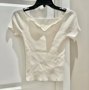 Ribbed Short Sleeve Top thumbnail 1