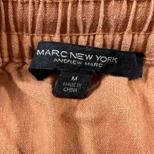 Marc New York Rust Linen Blend Midi Skirt Cargo Pocket Coastal Casual Medium M thumbnail 4