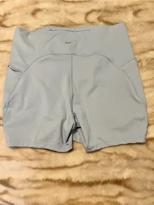 NWT Nike Pale Blue High-Rise Performance Bike Shorts thumbnail 2