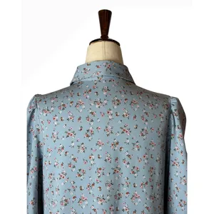 Levi's Cynthia Midi Dress Women Medium Blue Floral Button Front Prairiecore Boho thumbnail 6