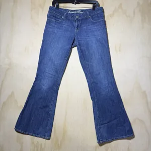 Vintage Y2K American Eagle Jeans Women's 8 Real‎ Flare Pockets Inseam 30" thumbnail 1