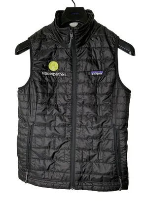 Patagonia nano puff quilted vest black logo women's size small NEW NWT 84247 thumbnail 1