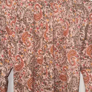 Daytrip Boho Peasant Blouse Top Blush Floral Paisley Print Women’s Medium M thumbnail 10