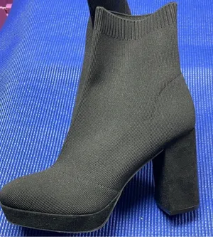 Women's 3inch heel Lightweight Dress Boot Black Size 7.5 thumbnail 1