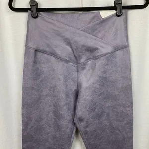 Aerie Offline Shell Purple Real Me High Waisted Crossover Leggings Sz.L NWT thumbnail 6