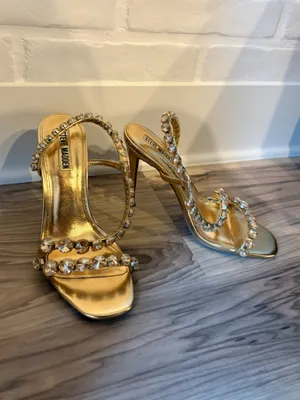 Steve Madden Gold Metallic Heels thumbnail 6