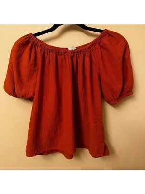 Loft Peasant Top Smocked XS thumbnail 3