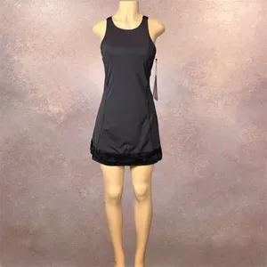 Fila Women’s Athletic Tennis Dress L Strappy Back Black Sport Dress NWT thumbnail 3