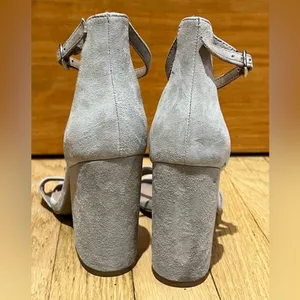 Steve Madden Carrson Heeled Sandal Taupe Suede thumbnail 5