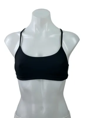 Alo Yoga Airlift Intrigue Black Crossback Workout Active Sports Bra Tank Top XS thumbnail 1