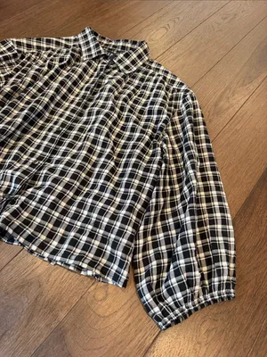GAP Women’s Black Flannel Elasticated Waist Top Size Medium - C71-013 thumbnail 6