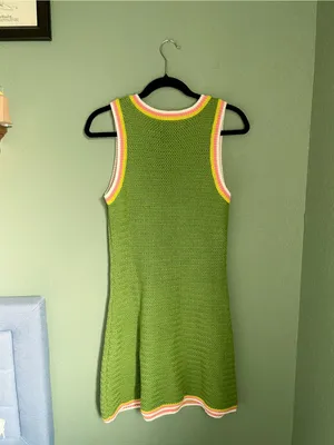 Spiritual Gangster River Crochet Dress Cactus Size X Large Cactus Beach Coverup thumbnail 7