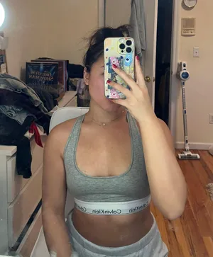 Calvin Klein grey modern cotton unlined bralette thumbnail 4