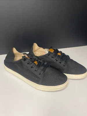 Olukai Shoes Womens 9 Pehuea Li Lace Up Low Top Sneakers Comfort Black Fabric thumbnail 4
