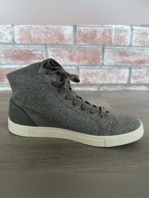 Frye Ivy High Top Shoes Sneakers Women’s 9 Gray Wool Classic Casual thumbnail 5