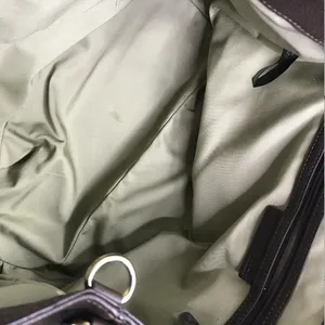 G.I.L.I. Pebbled Leather Hobo Tote Bag Brown Everyday Office Travel Weekender thumbnail 9