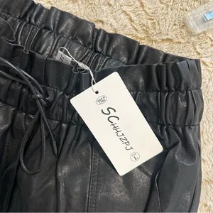 Black Faux Leather Shorts thumbnail 5