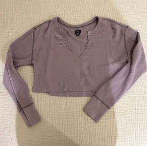 BDG Lavender Waffle Long Sleeve thumbnail 1
