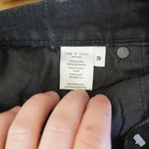 Rag & Bone Size 26 Maya High Rise Straight Leg Black Denim Jeans Fall Casual thumbnail 12