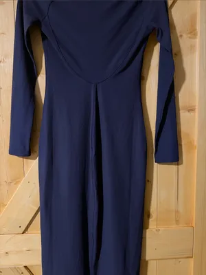 Lululemon All Aligned Ribbed Long-Sleeve Midi Dress - Purple/Grey - Size 4 thumbnail 16