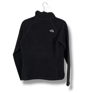 The North Face Fleece Pullover Jacket Black Snap Neck‎ Women's Medium thumbnail 3