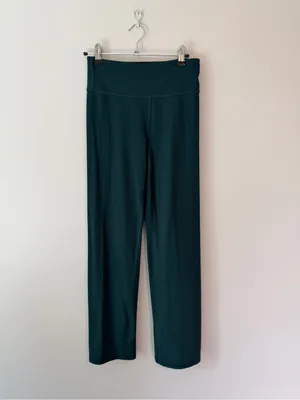 Athleta Elation Ultra High Rise Straight Leg Pants Small Pine Green thumbnail 2