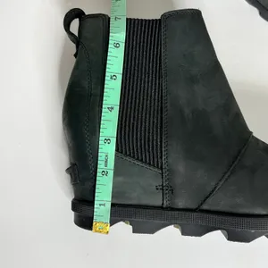 Sorel Joan of Arctic Wedge Ankle Boot Black Shoe Size 8.5 Waterproof thumbnail 9
