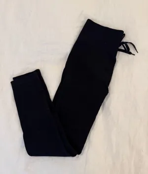 Amazon Black leggings with front tie thumbnail 1