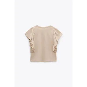 NWT Zara Ruffled Top Size M thumbnail 4
