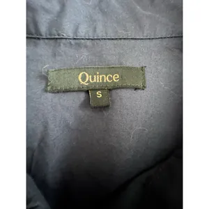 Quince 100% Organic Cotton Poplin Balloon Sleeve Shirt Small Ruched Blue #AAA7-6 thumbnail 2
