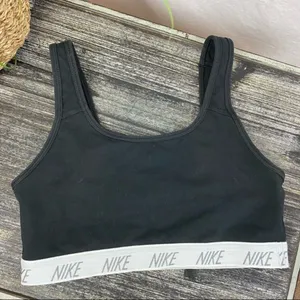Nike Black & White Double Layer Athletic Sport Shorts & Top 2 Piece SET M thumbnail 9